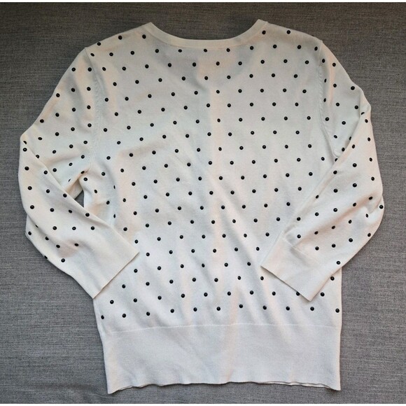 White House Black Market Ombre Polka Dot Embellished Cardigan – Size S NWT - Picture 6 of 10
